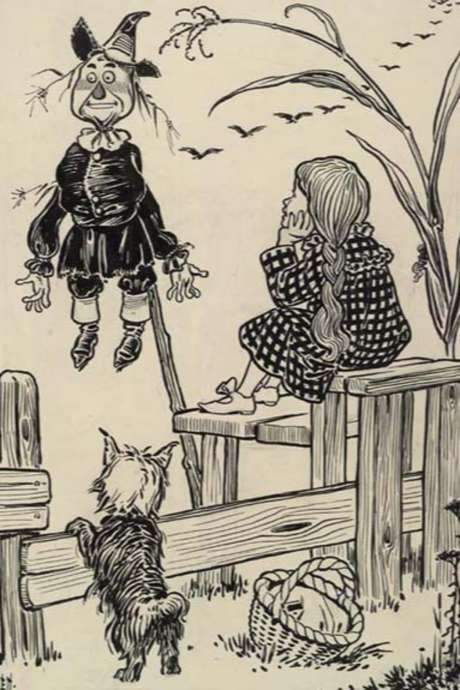 Dorothy and the Scarecrow in Oz